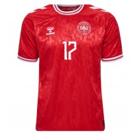 Camisa de time de futebol Dinamarca Victor Kristiansen #17 Replicas 1º Equipamento Europeu 2024 Manga Curta